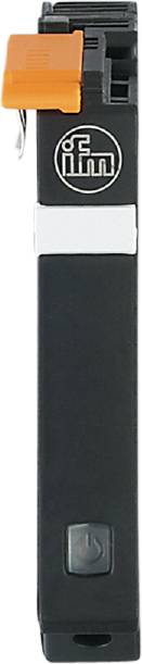 Ein schwarzes Rechteck, möglicherweise als dekoratives Element.