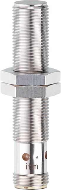 Eine große, silberne Sechskantmutter auf einem Gewindebolzen. Der Fokus liegt auf der Schraubverbindung und den Metallrillen.