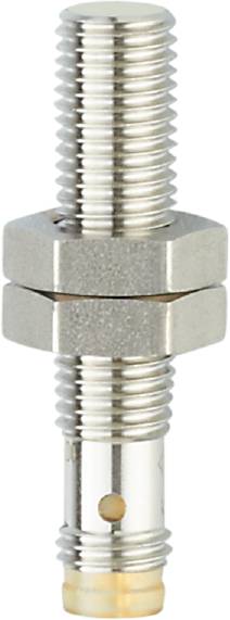 Eine Nahaufnahme einer Sechskantschraube mit Mutter, beide aus Metall.