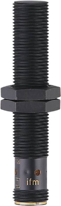 Zwei schwarze Schraubenmuttern übereinander gestapelt, die Kanten sind hexagonal.