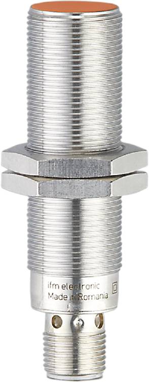 Zylindrische Metallmutter mit sechsseitigem Kopf, vertikal orientiert, zeigt die Gewinde deutlich.