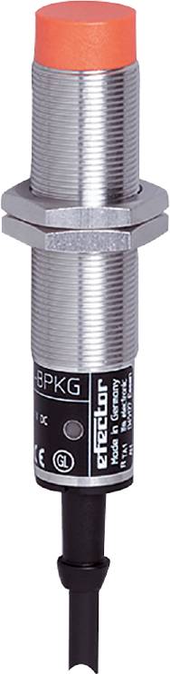 Abgebildet ist ein runder silberfarbener Sensor mit der Aufschrift 'BPKG', 'Germany', 'Sensor', '8mm'.