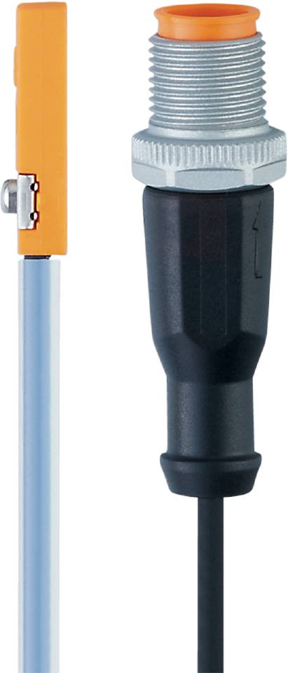 Kabelschneider und Isoliermesser nebeneinander. Das Kabelschneider-Werkzeug ist orange, das Isoliermesser schwarz.