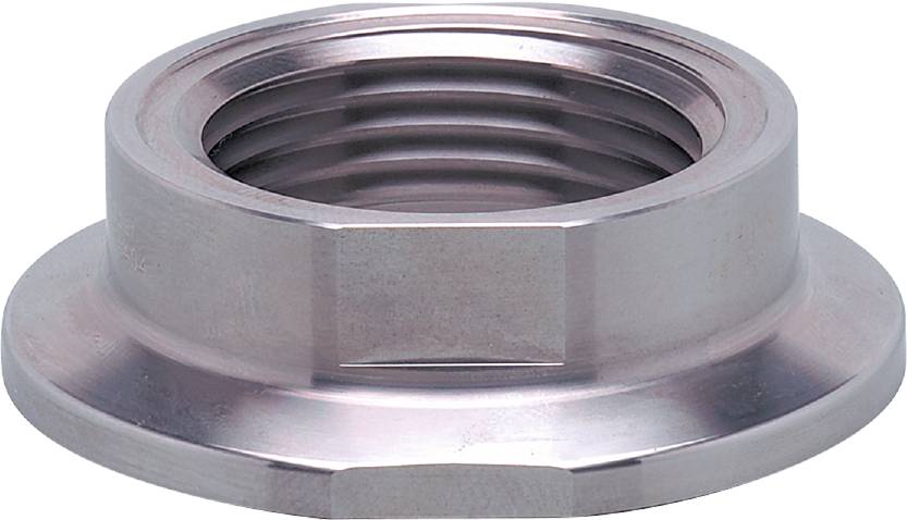 Metallmutter mit Sechskantform und Gewinde innen, geeignet zur Befestigung von Teilen an Bolzen oder Schrauben.