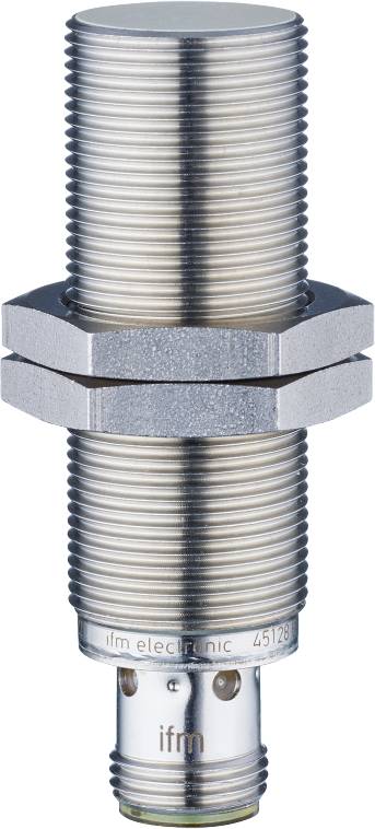 Silberner, zylindrischer Metallzylinder mit zwei Sechskantmuttern. Wird häufig in Maschinenbau und Konstruktionen verwendet.