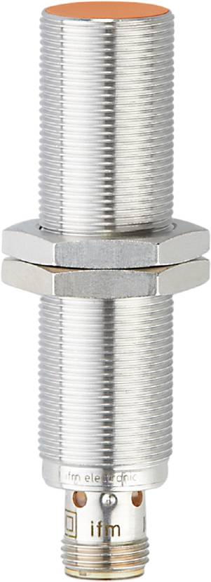 Silbernes Koaxialkabel-Anschlussstück mit zwei sechseckigen Verschraubungen.