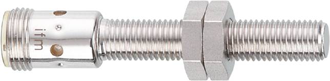 Sechskantmutter aus Metall, die an einem Gewinde befestigt ist, zeigt einen Teil eines Schraubmechanismus.