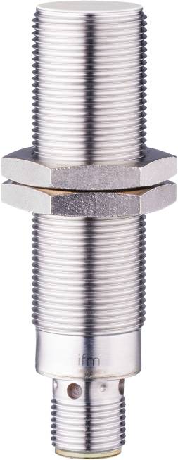 Stahlzylinder mit Gewinde und zwei festgezogenen Sechskantmuttern, dargestellt vor neutralem Hintergrund.