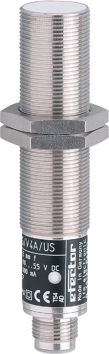 Ein metallischer Sechskant-Bolzen mit Außengewinde.