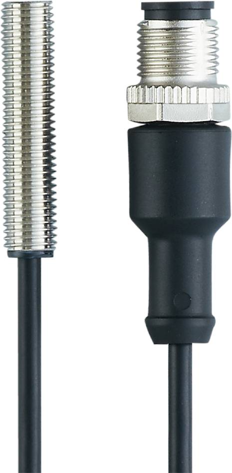 Ein Sensor mit Kabel und Steckeranschluss, verwendet für industrielle Messanwendungen.