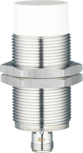 Metallzylinder mit Gewinde und zwei Sechskantmuttern, die in der Mitte angebracht sind. Er wird wahrscheinlich als Verschluss verwendet.