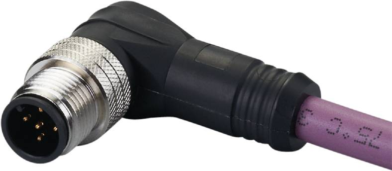 Eine schwarze Taschenlampe mit einem geriffelten Griff. Der Fokus liegt auf dem robusten Design des Gehäuses.