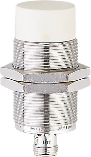 Ein zylindrischer Metallstecker mit Schraubgewinde, möglicherweise ein hydraulisches oder pneumatisches Bauteil.