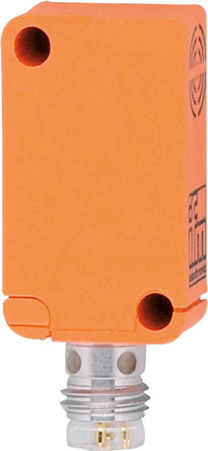 Ein orangefarbener Würfel mit einem Loch in der Ecke und einer unleserlichen Schrift auf der rechten Seite.