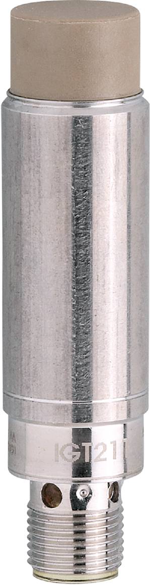 Nahaufnahme eines Metallzylinders mit glatter, silberner Oberfläche und vertikalen Rillen entlang der Mitte.