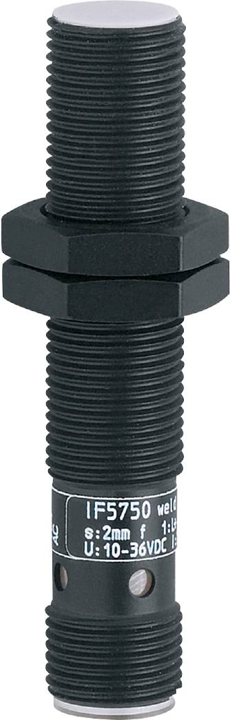 Nahaufnahme einer großen, schwarzen Metallschraube mit Sechskantmutter oben.