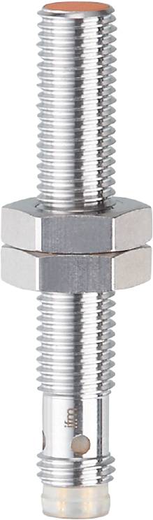 Metallschraube mit Sechskantmutter und Unterlegscheibe, Nahaufnahme, zeigt die Verbindungselemente und Gewindestruktur.