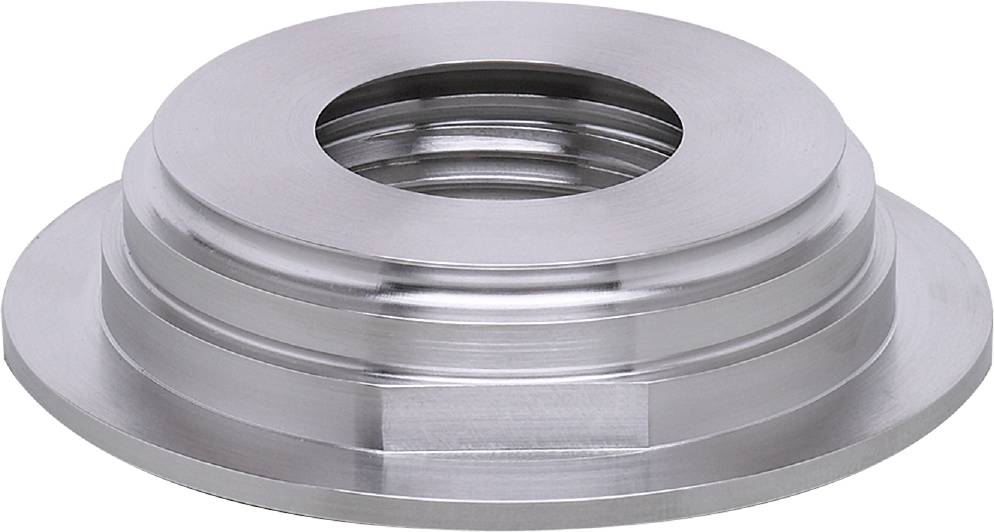 Metallisches Bauteil mit Gewinde, zylindrische Form, vermutlich Teil einer Maschine oder eines mechanischen Systems.