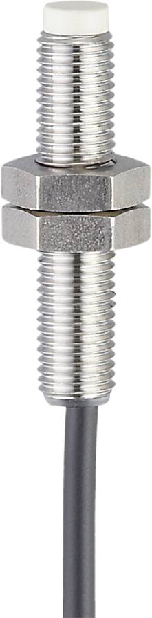 Ein silberner Metallbolzen mit einem sechseckigen Kopf, der glänzt und vertikale Gewinde hat.