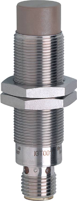 Ein silbernes Metallbauteil mit Sechskantmuttern, das für mechanische Verbindungen verwendet wird. Es zeigt ein Gewinde und reflektierende Oberfläche.