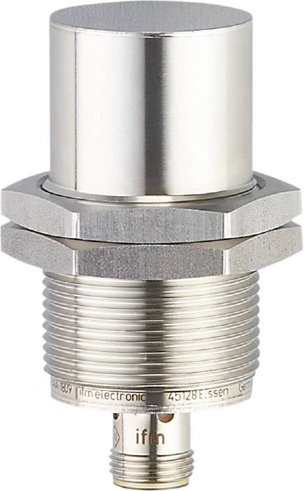Zylindrischer Näherungssensor mit metallischem Gewindegehäuse, geeignet für industrielle Automatisierungsanwendungen.