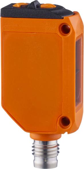 Eine orangefarbene Kunststoffbox mit abgerundeten Ecken und einer kleinen Öffnung am unteren Rand.