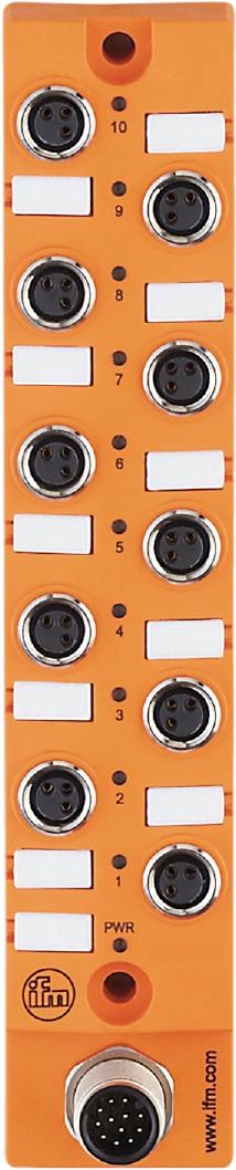 Ein orangefarbenes Gerät mit drei runden Anschlüssen, nummeriert als 4, 5 und 6.