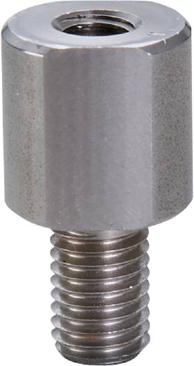 Silberne Metallschraube mit zylindrischem Kopf und Gewinde darunter. Hauptsächlich für Maschinen- oder Bauteilverbindungen verwendet.