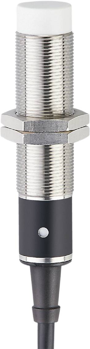 Ein Nahaufnahme eines zylindrischen Metallrohrs mit Gewinde und einer Sechskantmutter, möglicherweise ein Teil eines größeren Mechanismus.