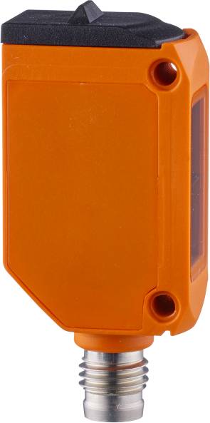 Ein orangefarbenes Kunststoffgehäuse mit einer abgerundeten Ecke und einer kleinen Öffnung in der unteren rechten Ecke.