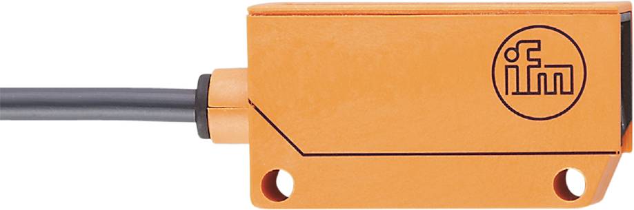 Ein orangefarbenes rechteckiges Objekt mit einem Loch unten links, das wie ein Teil eines mechanischen Geräts aussieht.