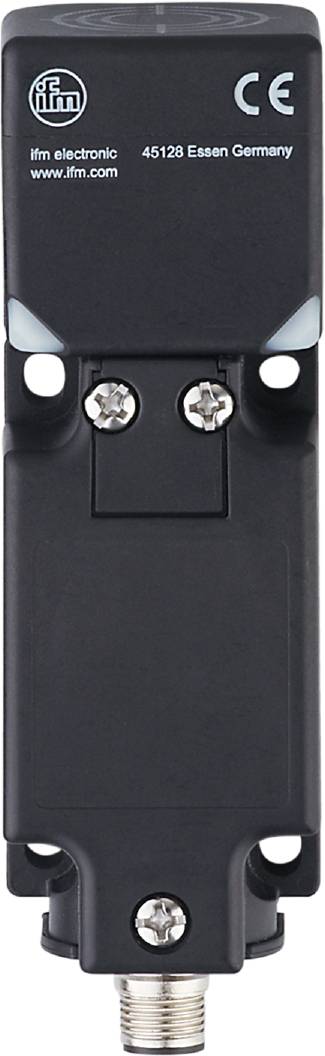 Schwarzer Kunststoffteil mit zwei sichtbaren Schrauben oben.