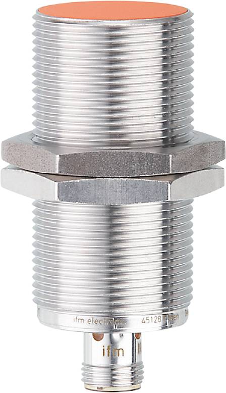 Metallschraube mit Sechskantmutter. Sie hat ein glänzendes Finish und wird wahrscheinlich in industriellen Anwendungen verwendet.