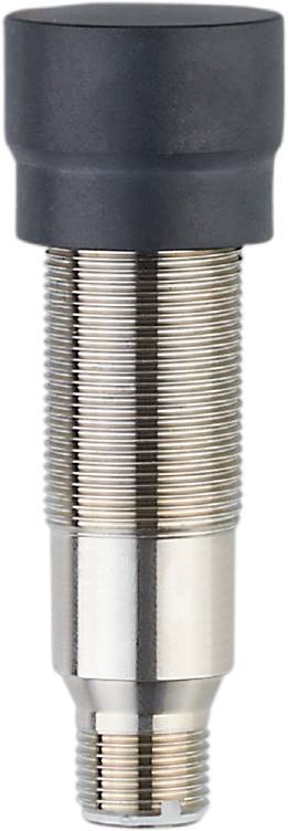 Ein silberner zylindrischer Metallgegenstand, vermutlich ein Sensor oder Schalter, mit feinen Rillen über die gesamte Oberfläche.