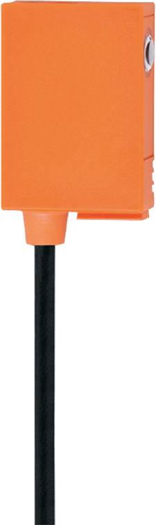 Ein orangefarbener Linearschwimmerschalter mit einem schwarzen Kabel, geeignet für Flüssigkeitsstandüberwachung in Tanks.