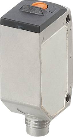 Ein silbernes Metallelement mit einer rechteckigen Form und abgeschrägten Kanten, möglicherweise ein Teil eines technischen Geräts.