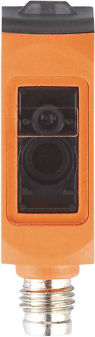 Orange Lautsprecher mit schwarzem Gitter und sichtbarem Lautsprecherelement in der Mitte.