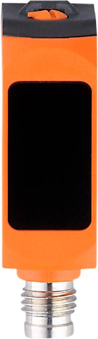 Ein schwarzes Rechteck mit einem orangefarbenen Rand, das wie ein Bildschirm oder eine Tafel aussieht.