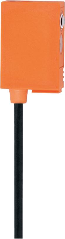 Ein orangefarbener Schutzkappenaufsatz auf einem schwarzen Stab, der möglicherweise als Steckverbinder- oder Elektrokomponente dient.