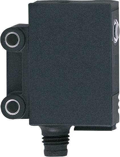 Ein schwarzes elektrisches Gerät mit runden Anschlüssen an der linken Seite, verwendet für industrielle oder technische Anwendungen.