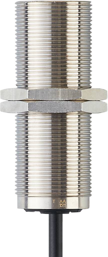 Nahaufnahme eines metallischen Zylinders mit Rillen und Schraubengewinde, wahrscheinlich Teil eines Maschinenbauteils oder Werkzeugs.
