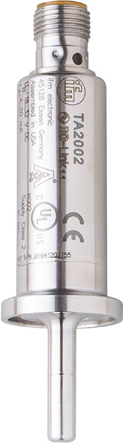 Weiße zylindrische Form mit mehreren Zertifizierungslogos und dem Text 'K002 Class 2'. Silberne Oberfläche, technische Kennzeichnung.