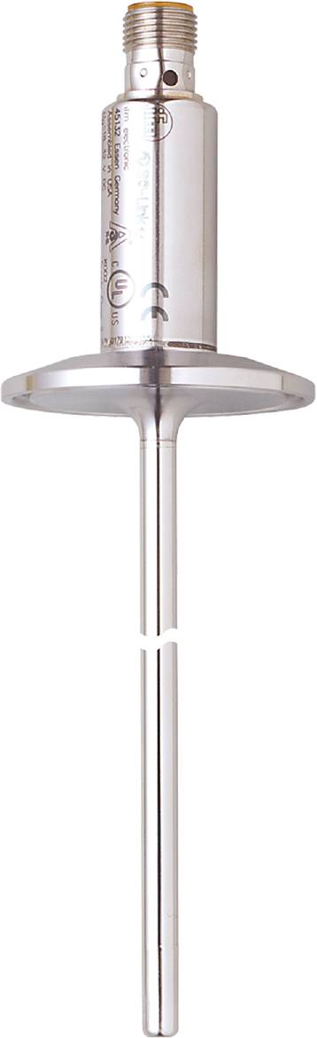 Eine silberne Lampenstange mit rundem Schirm oben, schlichte und moderne Gestaltung.