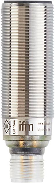 Eine Nahaufnahme eines silbernen Gewinderohrs, das senkrecht ausgerichtet ist, mit klar erkennbaren Rillen und Reflexionen.