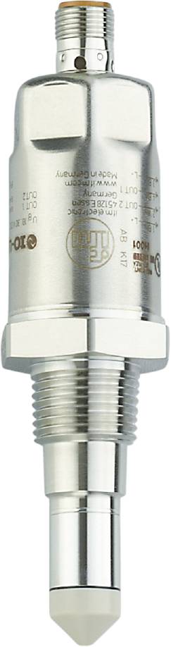 Nahaufnahme eines Metallventils mit angeschraubtem Gewinde, überzogen mit einem matten Finish. Es handelt sich um ein Hydraulikventil.