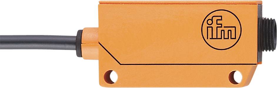 Ein orangefarbenes Kunststoffteil mit einem Loch und einer Kante, das möglicherweise Teil eines größeren mechanischen oder technischen Systems ist.