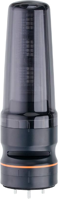 Schwarzes Warnlicht, sicherheitsrelevantes Gerät, typischerweise auf Fahrzeugen oder in Notfallsituationen verwendet.