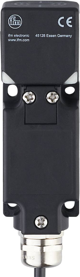 Rückseite eines elektronischen Geräts mit zwei Schrauben an den oberen Ecken.