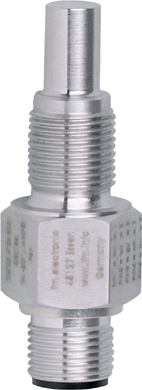 Metallverbindungselement mit sechseckigem Kopf und Gewinde, zeigt Detail der Oberflächenstruktur und verwendet für Rohrverbindungen.