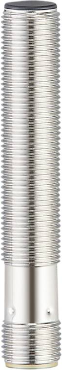 Metallene Schraube mit glänzenden, spiralförmigen Gewinden, vertikal ausgerichtet.